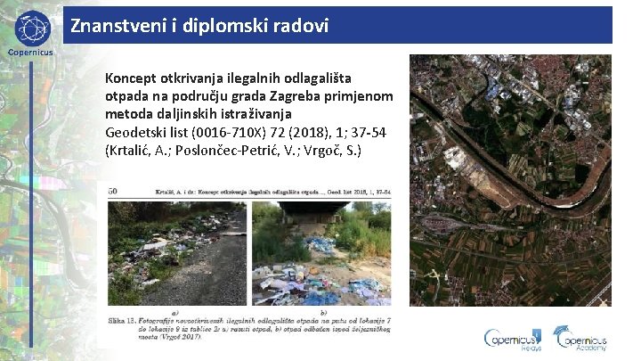 Znanstveni i diplomski radovi Copernicus Koncept otkrivanja ilegalnih odlagališta otpada na području grada Zagreba