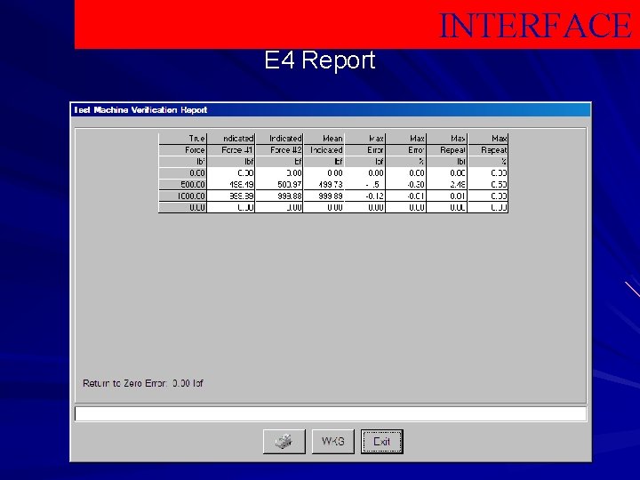 INTERFACE E 4 Report 