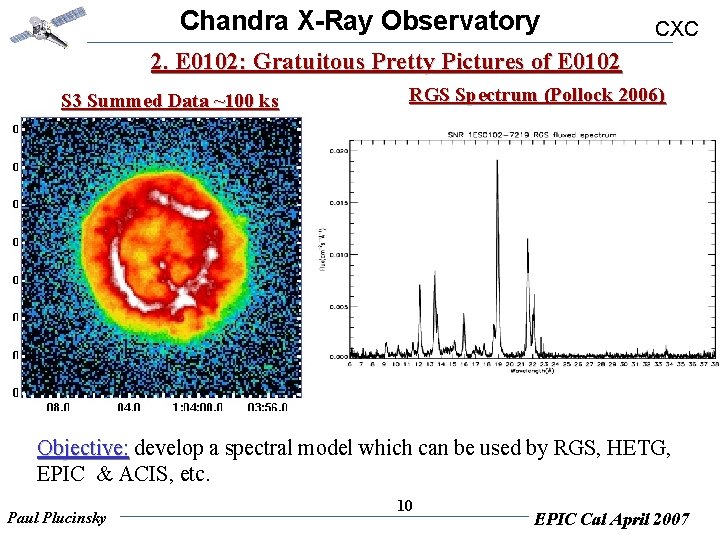 Chandra X-Ray Observatory CXC 2. E 0102: Gratuitous Pretty Pictures of E 0102 S