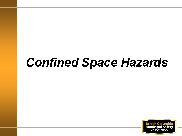 Confined Space Hazards 