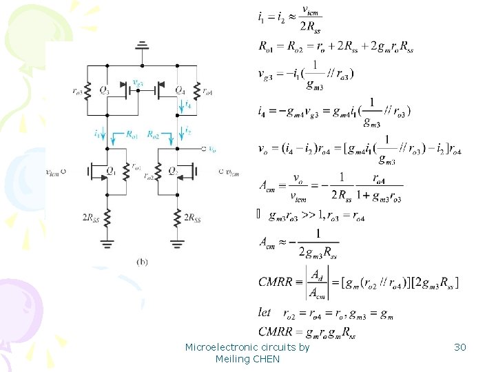 Microelectronic circuits by Meiling CHEN 30 
