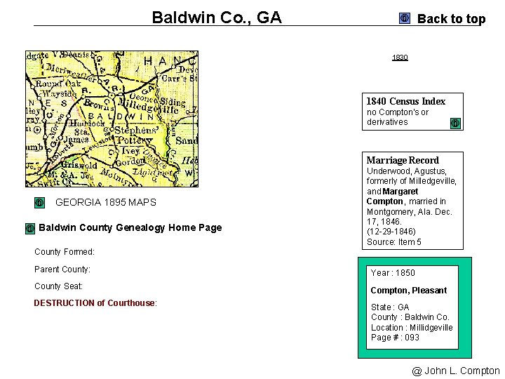 Baldwin Co. , GA Back to top 1830 1840 Census Index no Compton's or