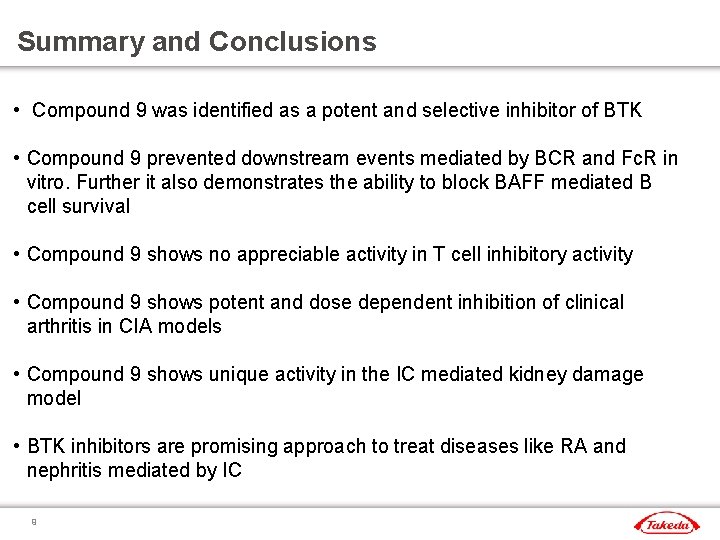 Discovery of a small molecule inhibitor of Burtons