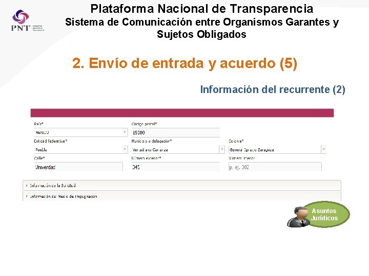 Plataforma Nacional de Transparencia Sistema de Comunicación entre Organismos Garantes y Sujetos Obligados 2.