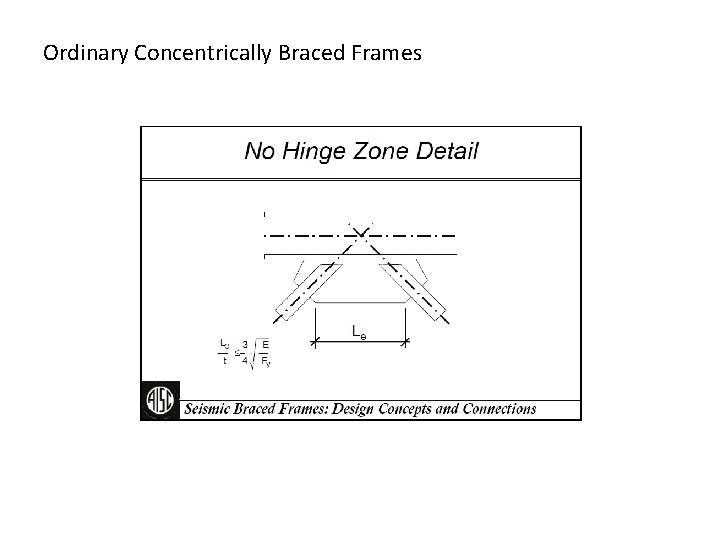 Ordinary Concentrically Braced Frames Ordinary Concentrically Braced Frames