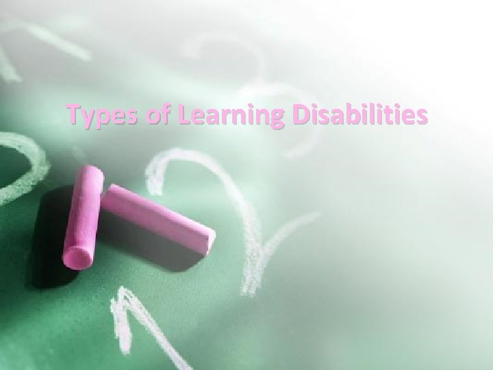 Types of Learning Disabilities 