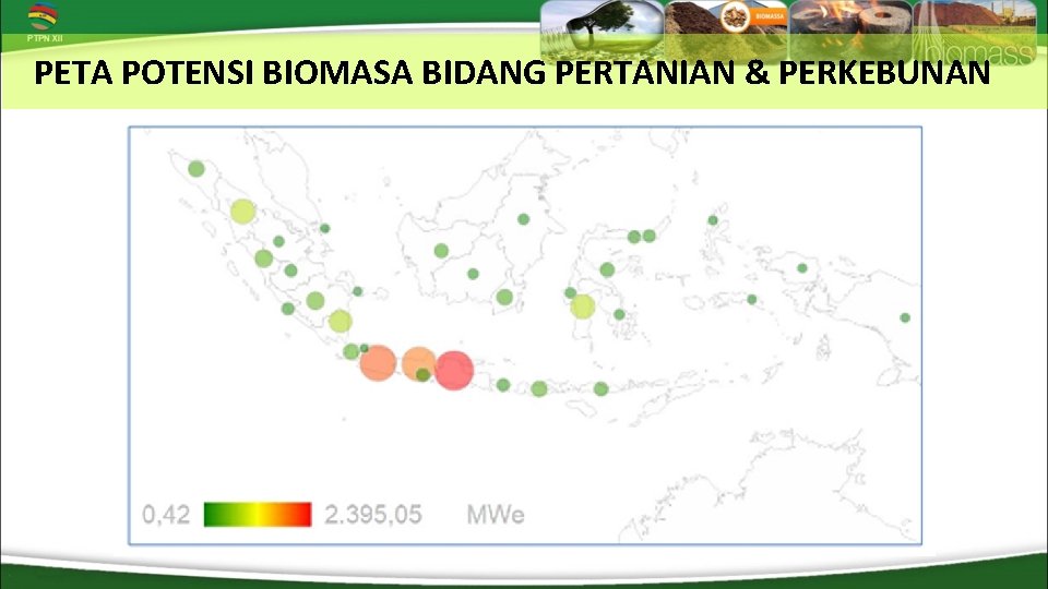 PETA POTENSI BIOMASA BIDANG PERTANIAN & PERKEBUNAN 