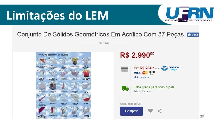 Limitações do LEM 28 