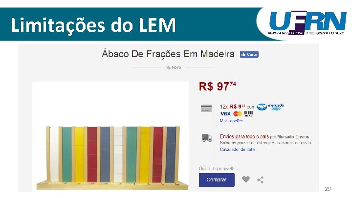 Limitações do LEM 29 