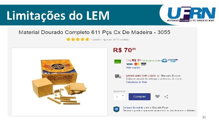 Limitações do LEM 30 