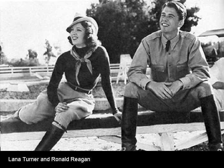 Lana Turner and Ronald Reagan 