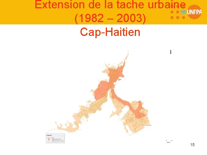 Extension de la tache urbaine (1982 – 2003) Cap-Haitien 15 
