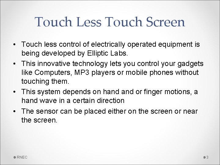TOUCHLESS TOUCHSCREEN USER INTERFACE BY K JHANSI 07771