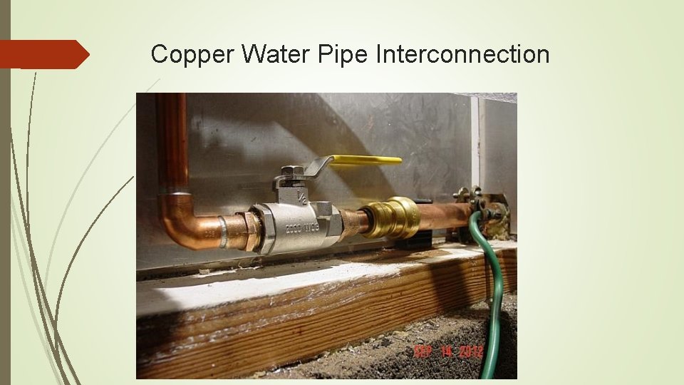 Copper Water Pipe Interconnection 