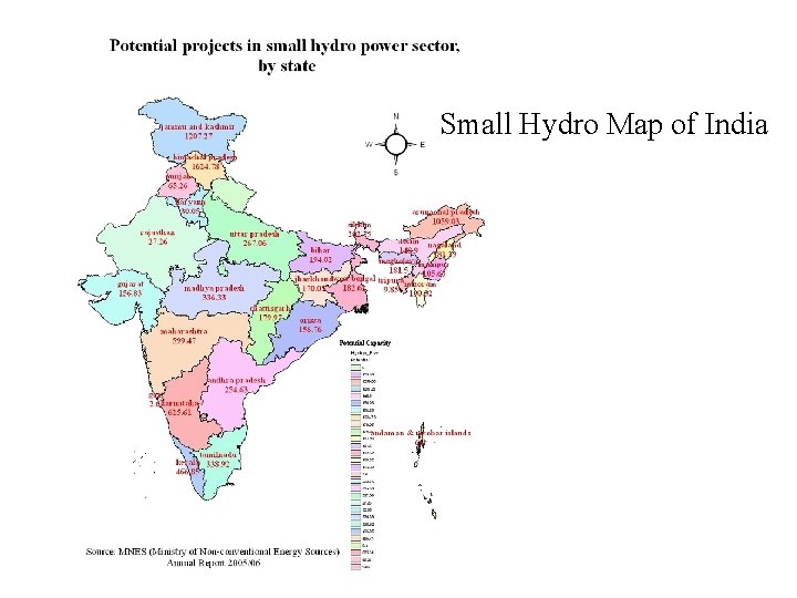 Small Hydro Map of India 