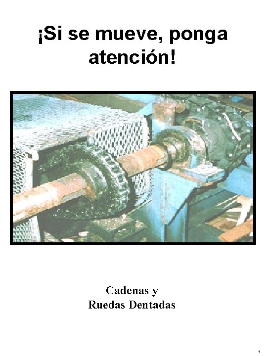 ¡Si se mueve, ponga atención! Cadenas y Ruedas Dentadas 4 