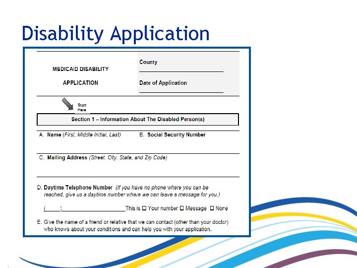 Disability Application 