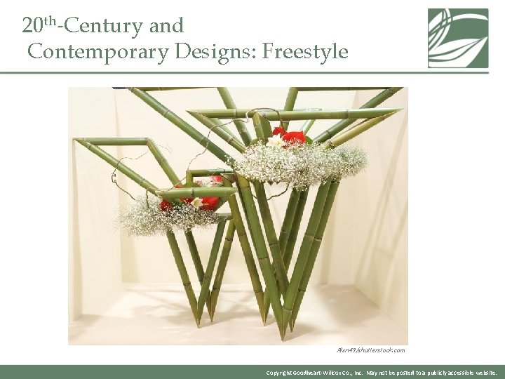 20 th-Century and Contemporary Designs: Freestyle Alan 49/shutterstock. com Copyright Goodheart-Willcox Co. , Inc.