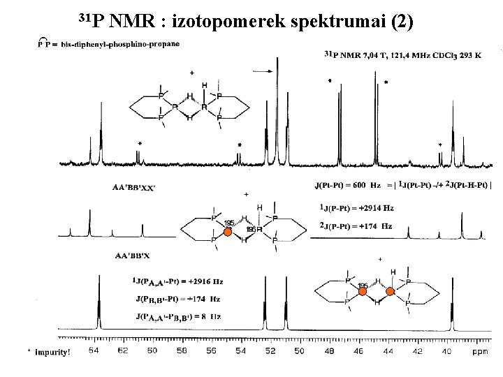 31 P NMR : izotopomerek spektrumai (2) 