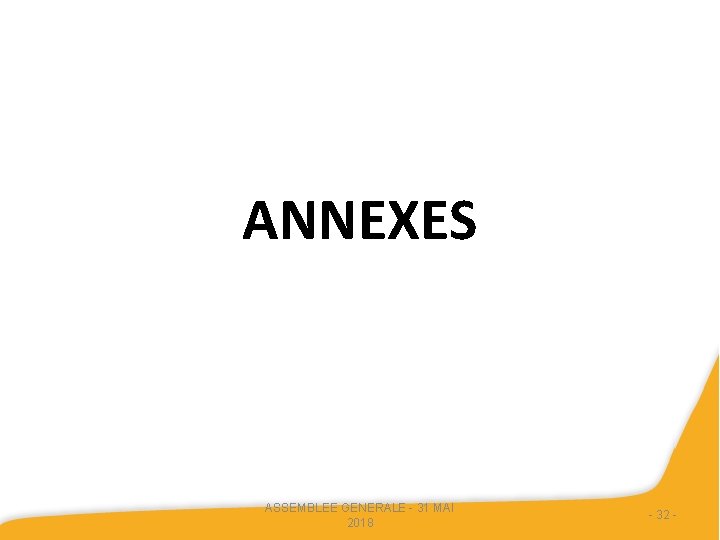 ANNEXES ASSEMBLEE GENERALE - 31 MAI 2018 - 32 - 