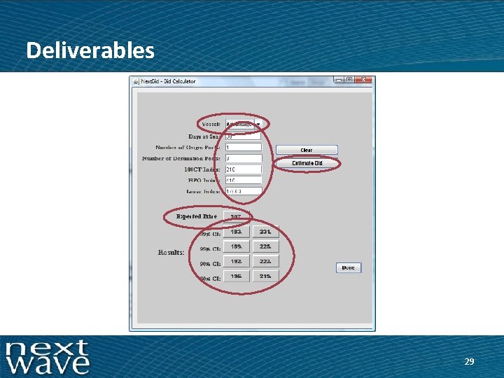 Deliverables Expected Price 29 