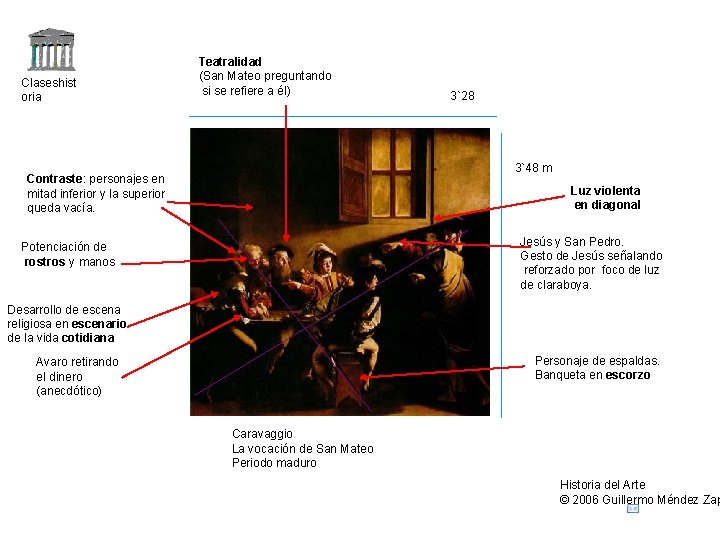 Claseshist oria Teatralidad (San Mateo preguntando si se refiere a él) 3`28 3`48 m Claseshist oria Teatralidad (San Mateo preguntando si se refiere a él) 3`28 3`48 m