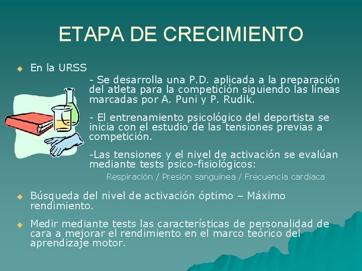 ETAPA DE CRECIMIENTO u En la URSS - Se desarrolla una P. D. aplicada