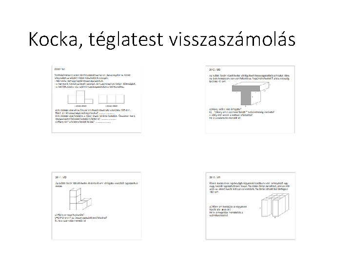 Kocka, téglatest visszaszámolás 