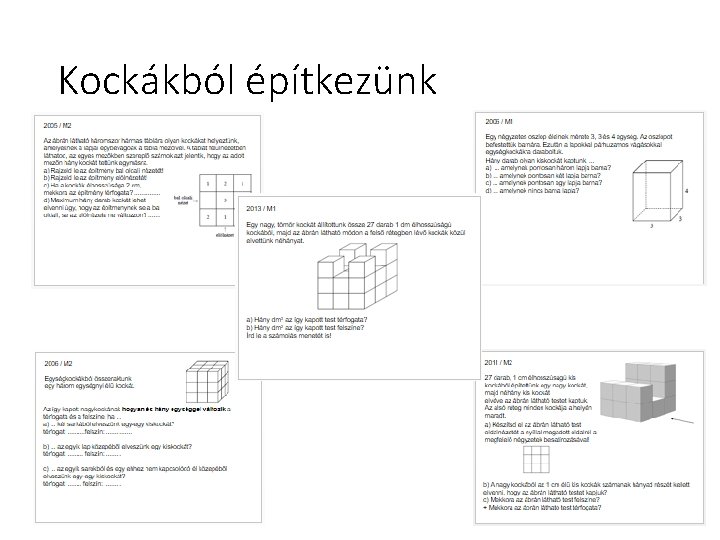 Kockákból építkezünk 