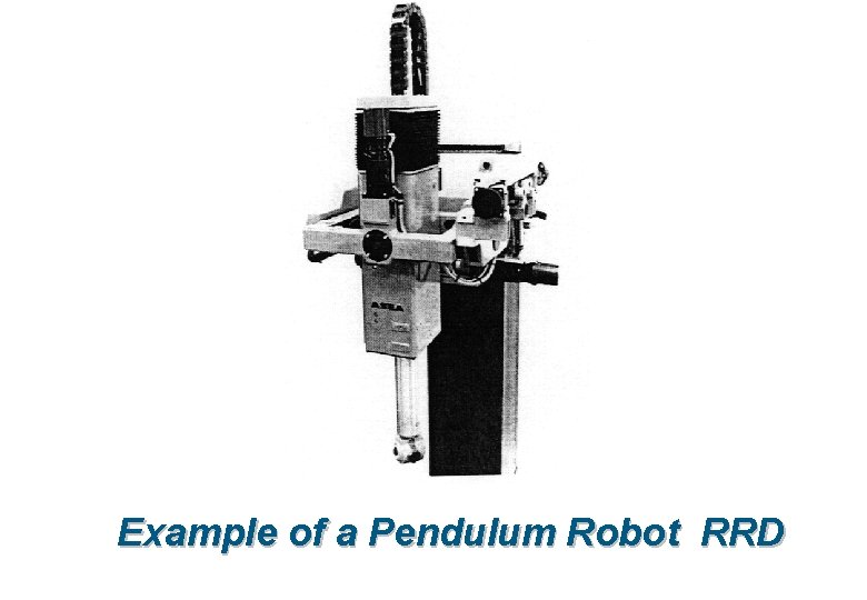 Example of a Pendulum Robot RRD 