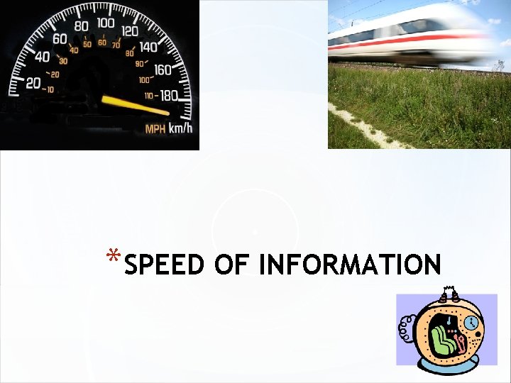 *SPEED OF INFORMATION 