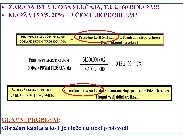  • ZARADA ISTA U OBA SLUČAJA, TJ. 2. 160 DINARA!!! • MARŽA 15