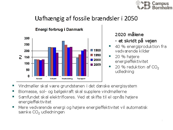 Uafhængig af fossile brændsler i 2050 2020 målene - et skridt på vejen §