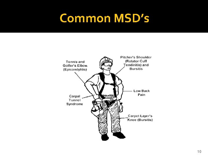 Common MSD’s 10 