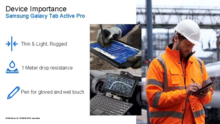Device Importance Samsung Galaxy Tab Active Pro Thin & Light, Rugged 1 Meter drop