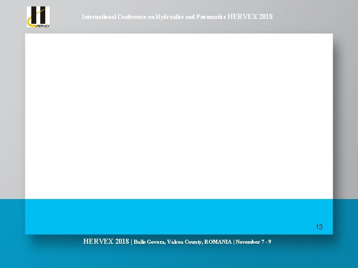 International Conference on Hydraulics and Pneumatics HERVEX 2018 Large photo (graph) with caption 13