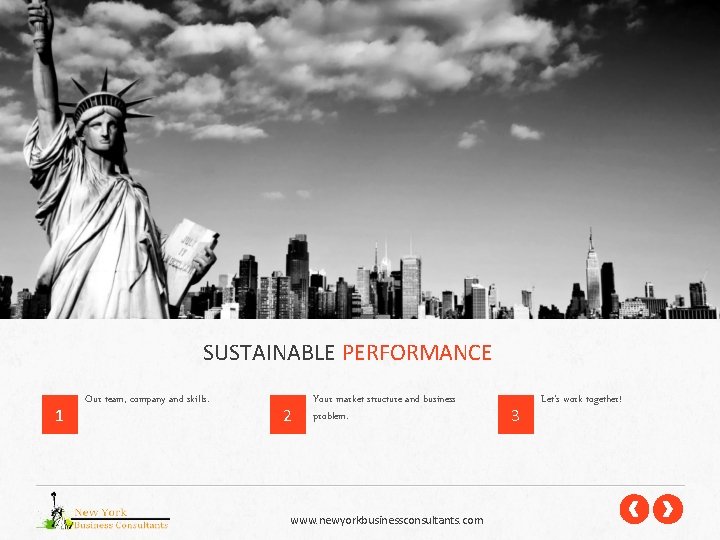 SUSTAINABLE PERFORMANCE 1 Our team, company and skills. 2 Your market structure and business
