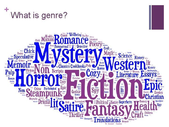 + What is genre? 