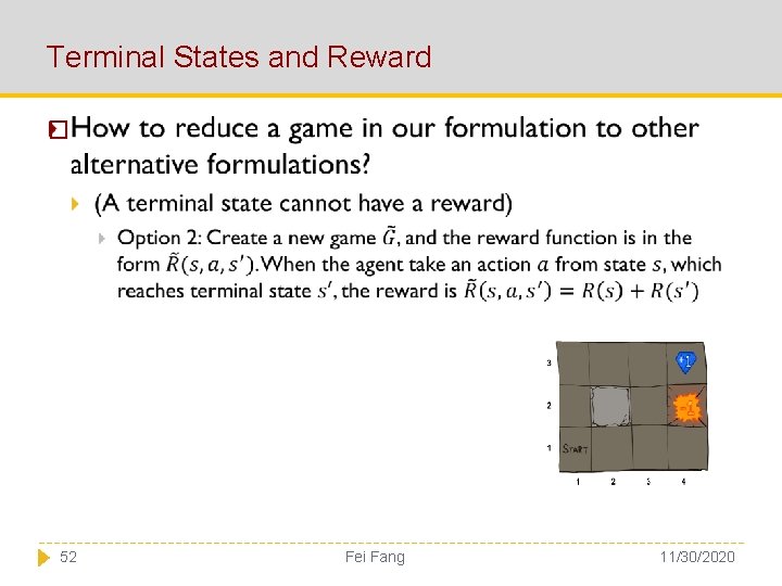 Terminal States and Reward � 52 Fei Fang 11/30/2020 