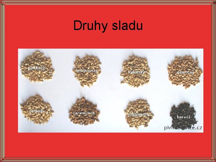 Druhy sladu 