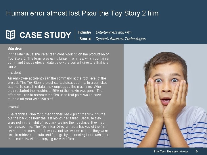 Human error almost lost Pixar the Toy Story 2 film CASE STUDY Industry Source