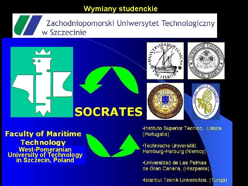 Wymiany studenckie West-Pomeranian University of Technology in Szczecin, Poland 