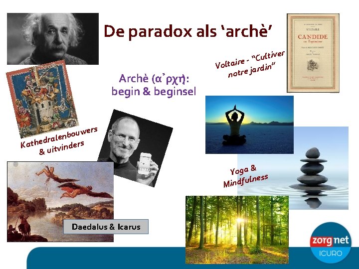 De paradox als ‘archè’ Archè (α ρχη): begin & beginsel ltiver u C “