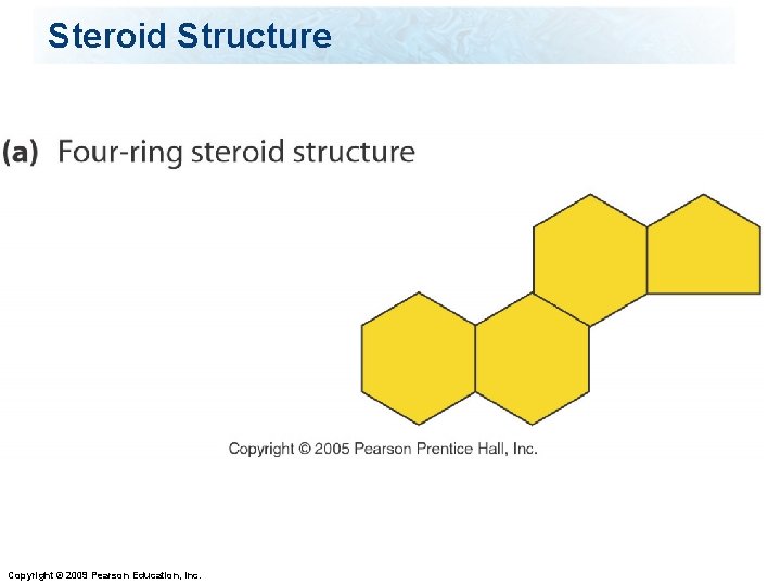 Steroid Structure Copyright © 2009 Pearson Education, Inc. 