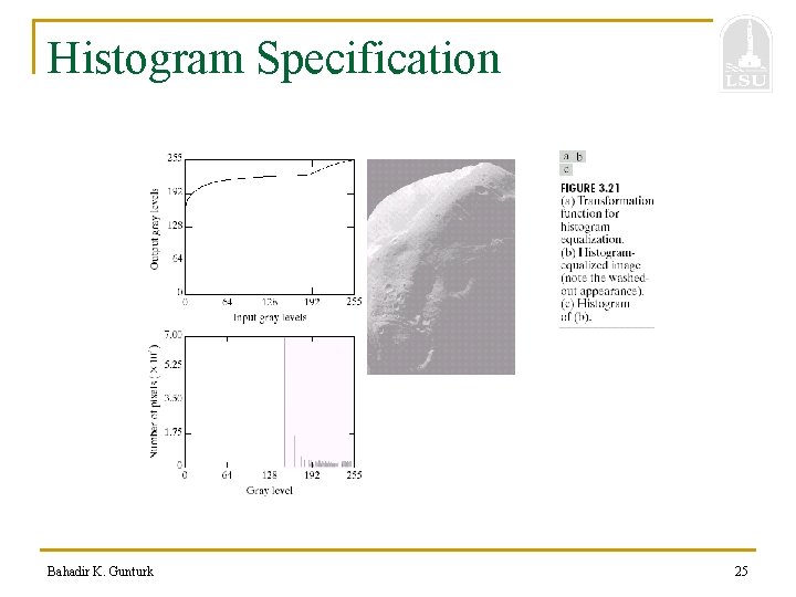Histogram Specification Bahadir K. Gunturk 25 