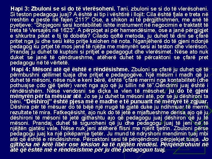 Hapi 3: Zbuloni se si do të vlerësoheni. Tani, zbuloni se si do të