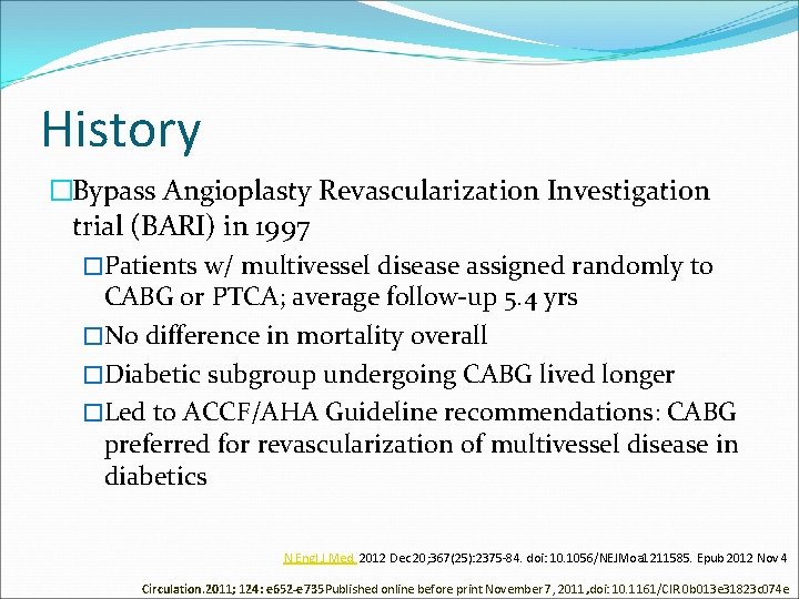 Future Revascularization Evaluation in Patients with Diabetes Mellitus