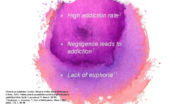 3 American × High addiction rate 3 × Negligence leads to addiction 3 ×