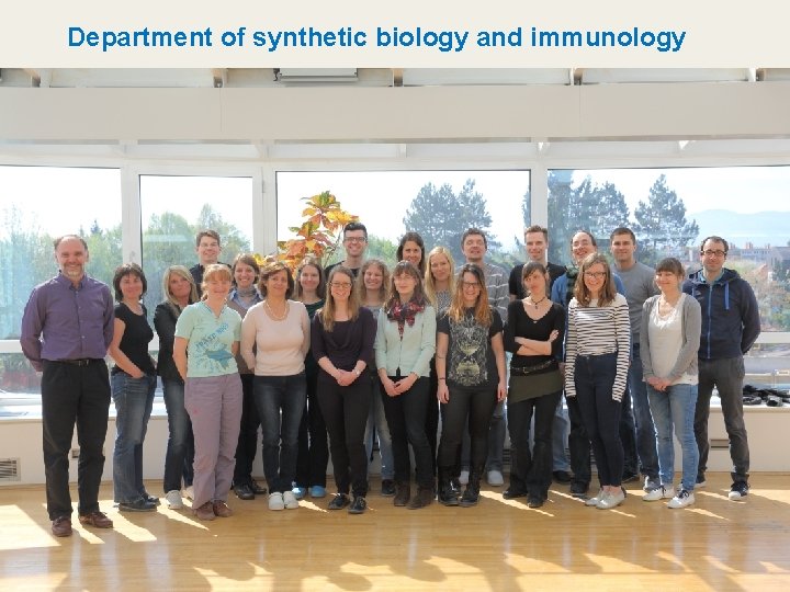 Department of synthetic biology and immunology 