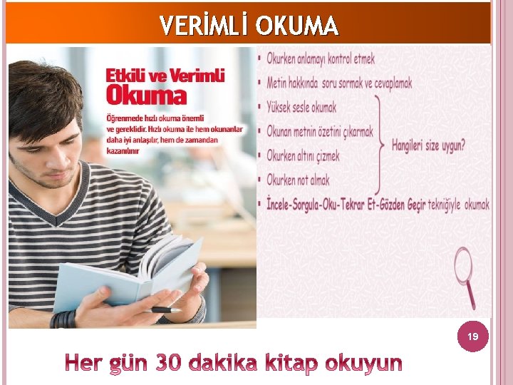 VERİMLİ OKUMA 19 